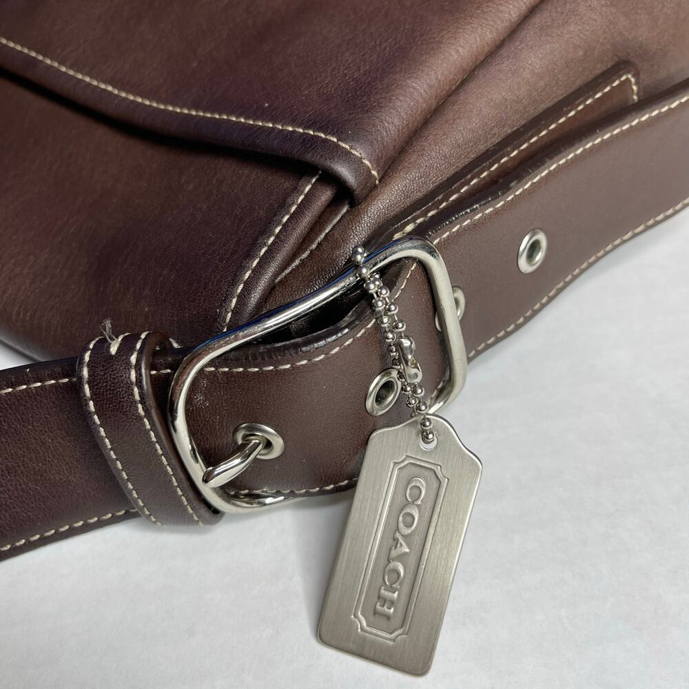 Coach Vintage Legacy Saddle Flap Crossbody Messenger Bag Brown Chocolate. - Picture 13 of 16
